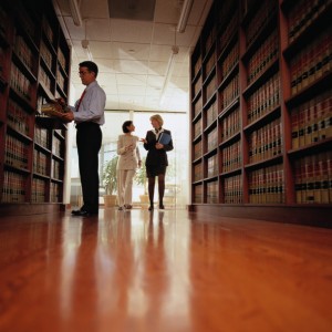 Lawyers in a Law Library